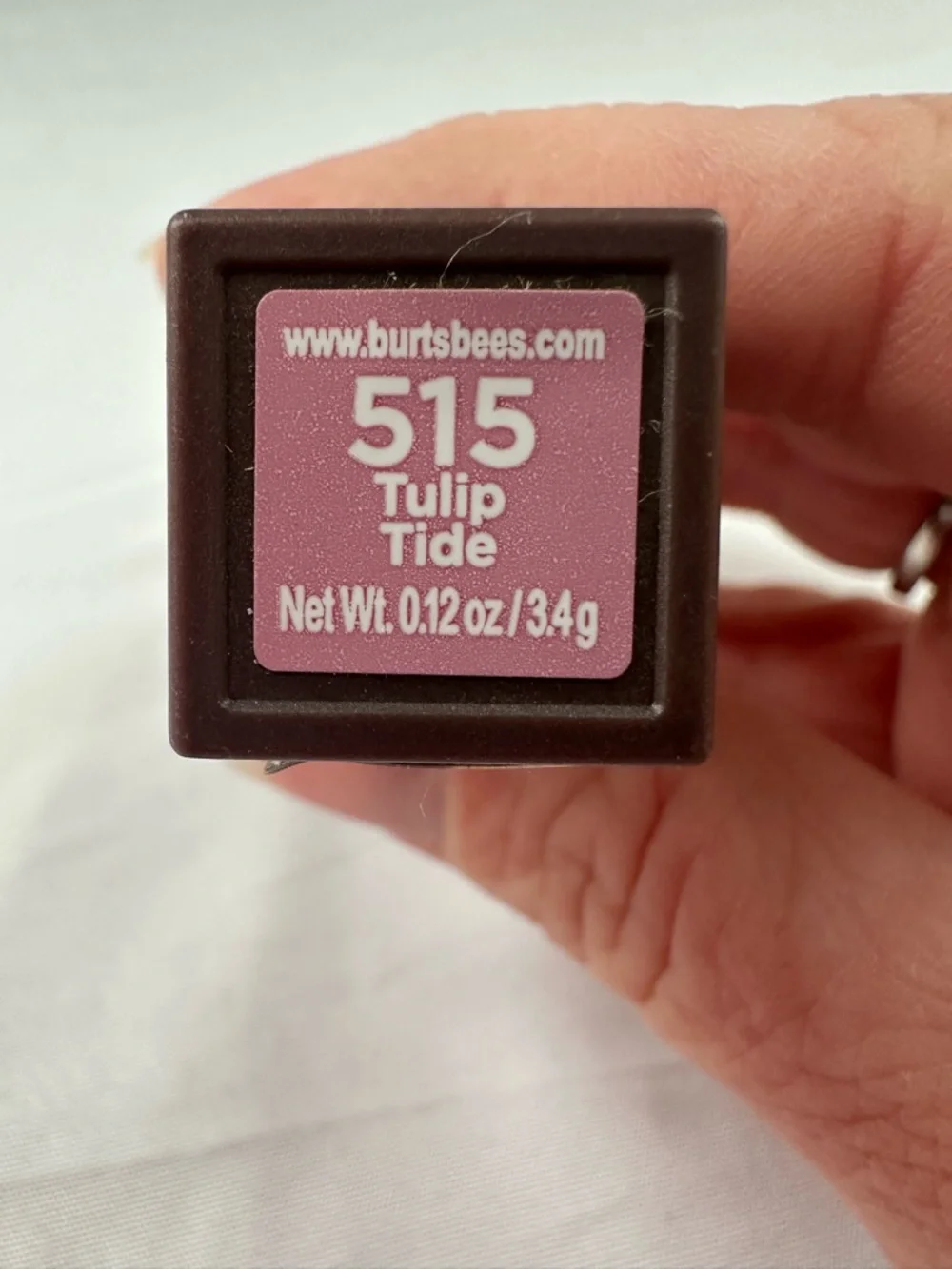 Burt's Bees Satin Lipstick #515 Tulip Tide 3.4g New